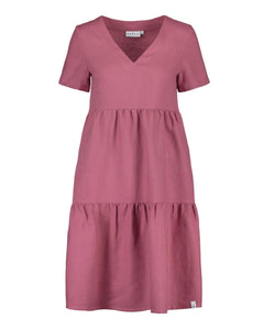 Linen Layer Dress Mulberry - IVALO.COM
