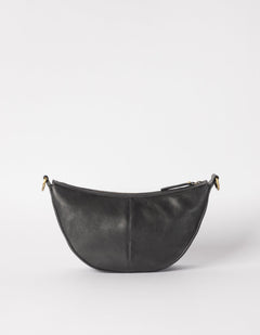 Leo Bag Soft Grain Leather With Two Straps Black