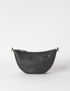 Leo Bag Soft Grain Leather With Two Straps Black