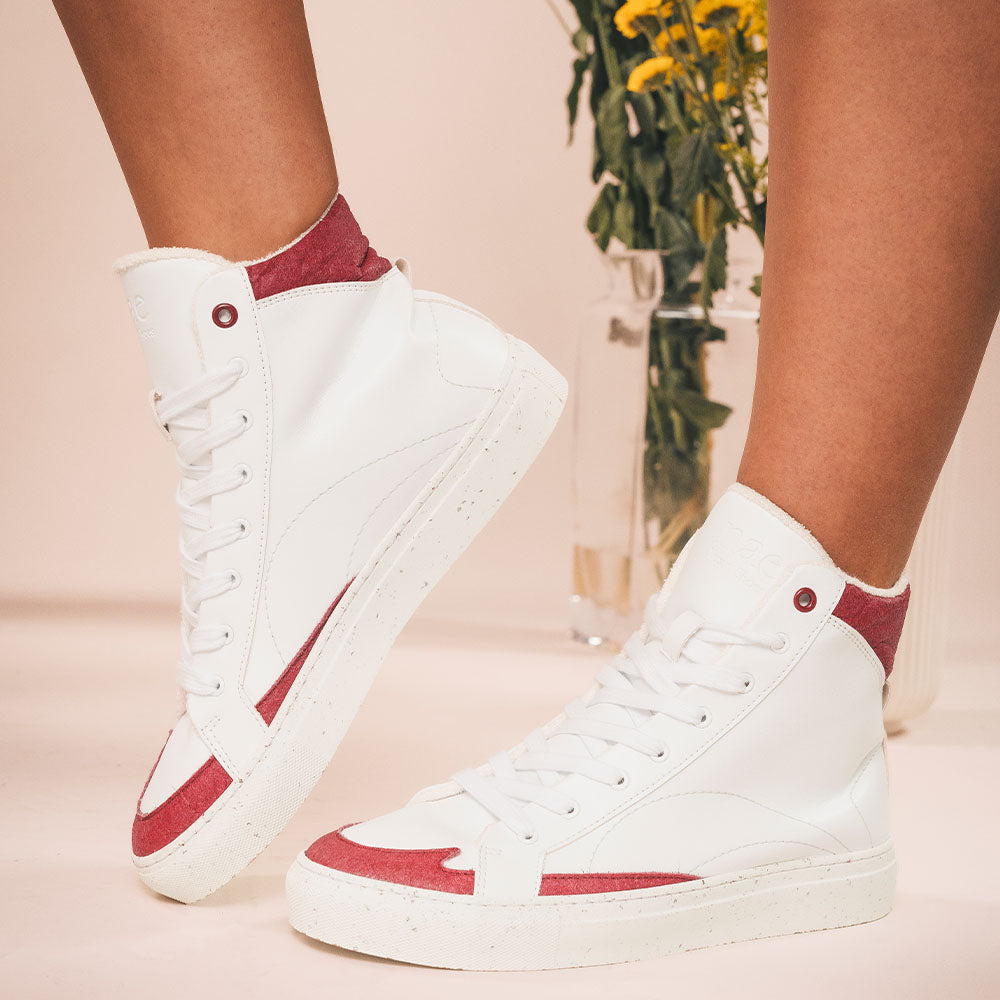 London Sneakers Wit / Rood