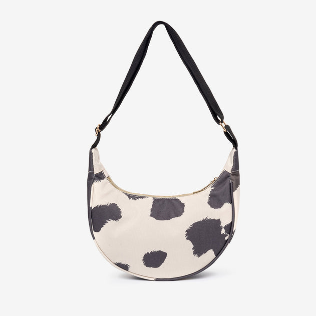 Lua Half Moon Bag Cow Print