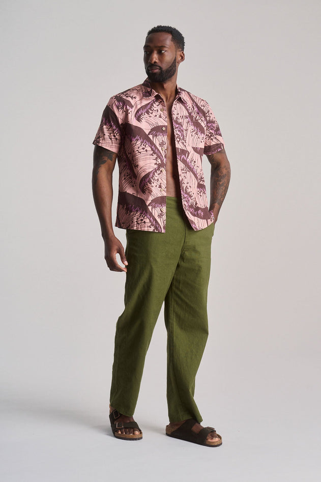 Makulu Linen/Cotton Trousers Khaki