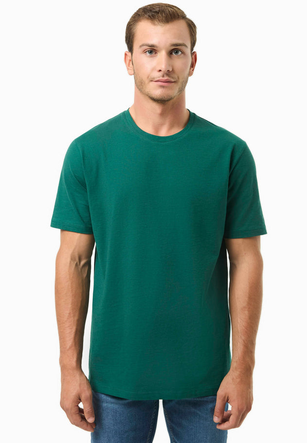 Men's Basic Round Neck T-Shirt Deep Emerald