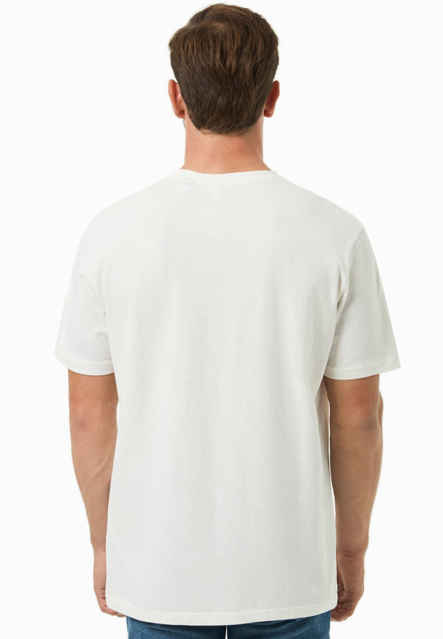 Heren Ronde hals T-shirt Gebroken wit