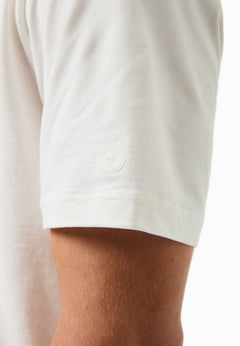 Heren Ronde hals T-shirt Gebroken wit