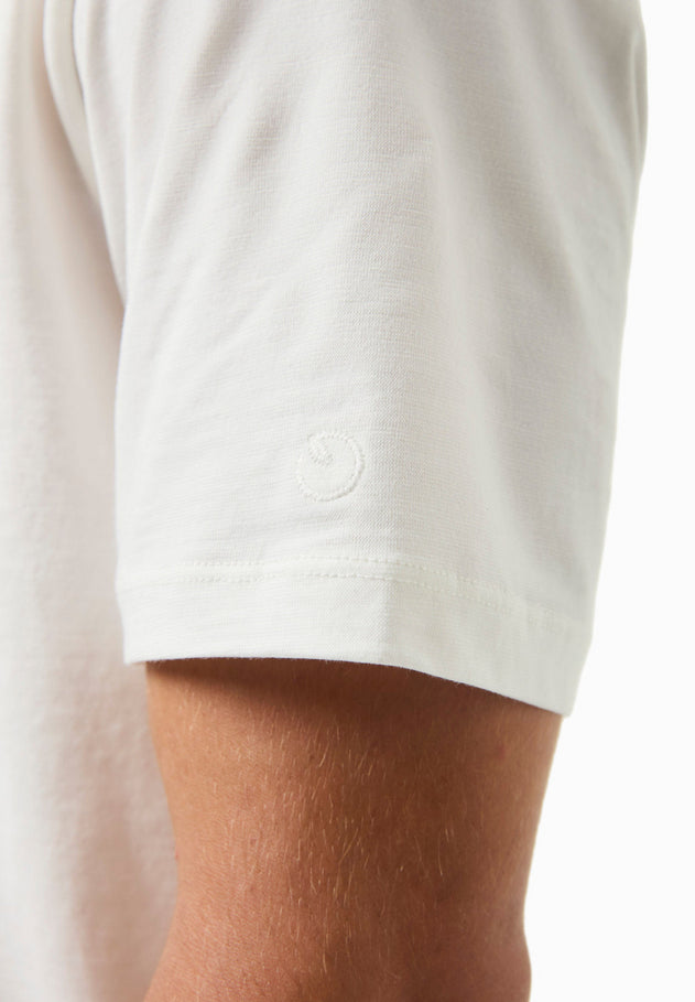 Heren Ronde hals T-shirt Gebroken wit