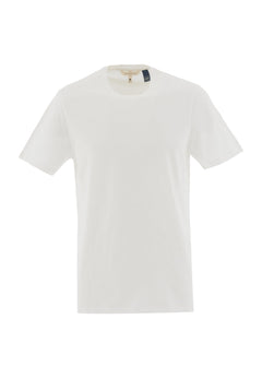 Heren Ronde hals T-shirt Gebroken wit