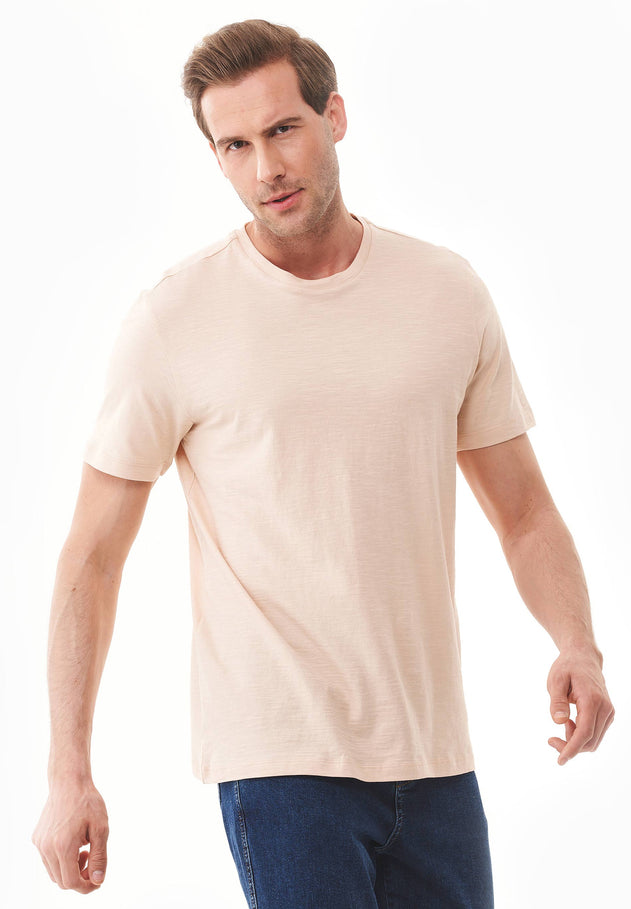 Heren Ronde hals T-shirt Abby Stone