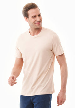 Men's Basic Round Neck T-Shirt Abby Stone