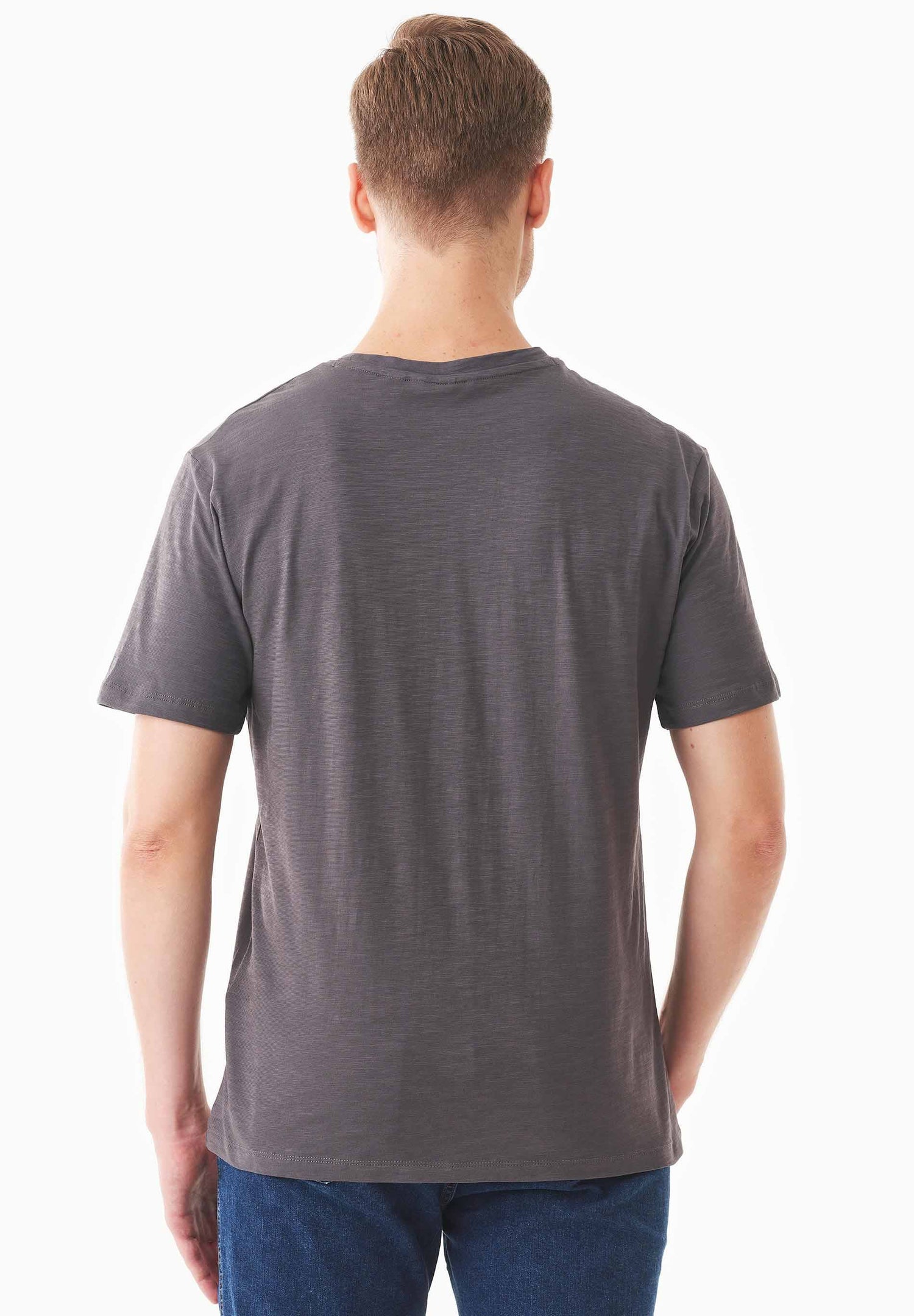 Heren Ronde hals T-shirt Asphalt