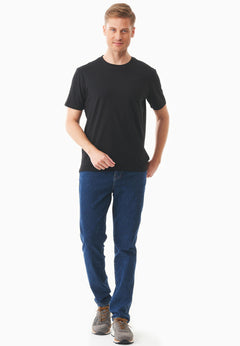 Heren Ronde hals T-shirt Zwart