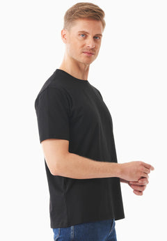 Heren Ronde hals T-shirt Zwart