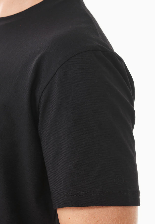 Heren Ronde hals T-shirt Zwart