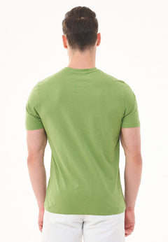 Heren Ronde hals T-shirt Grass Green