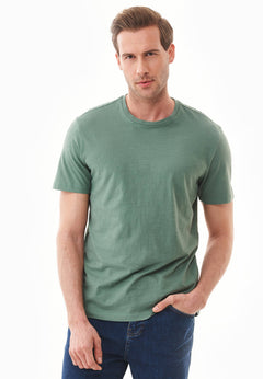 Heren Ronde hals T-shirt Green Tea