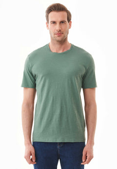 Heren Ronde hals T-shirt Green Tea