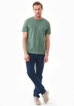 Heren Ronde hals T-shirt Green Tea