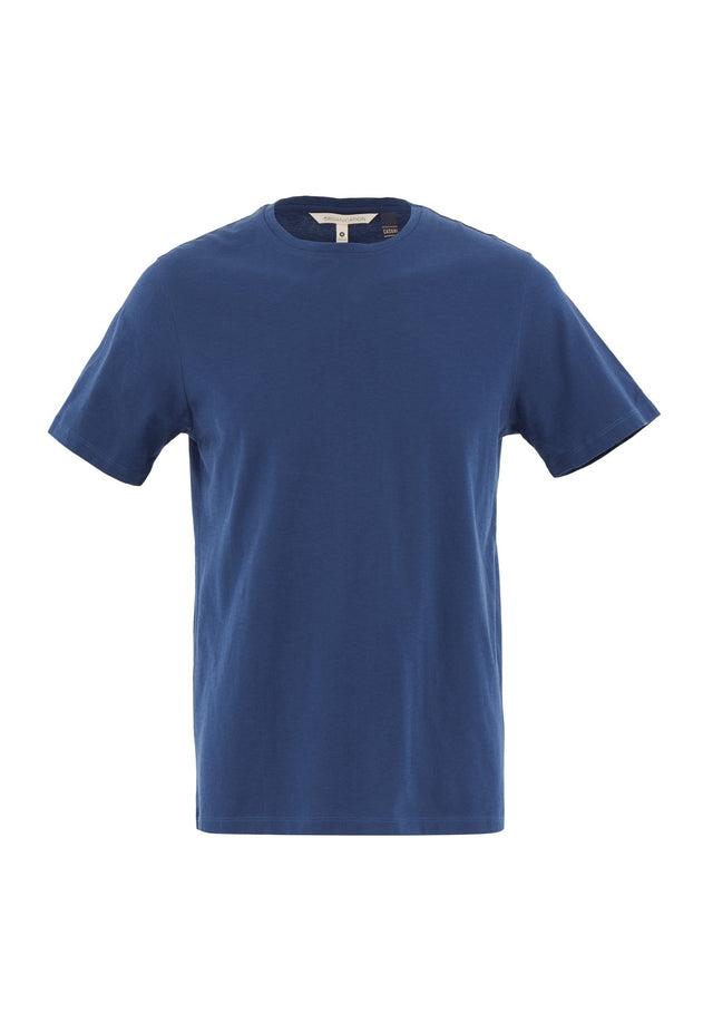 Heren Ronde hals T-shirt Marineblauw