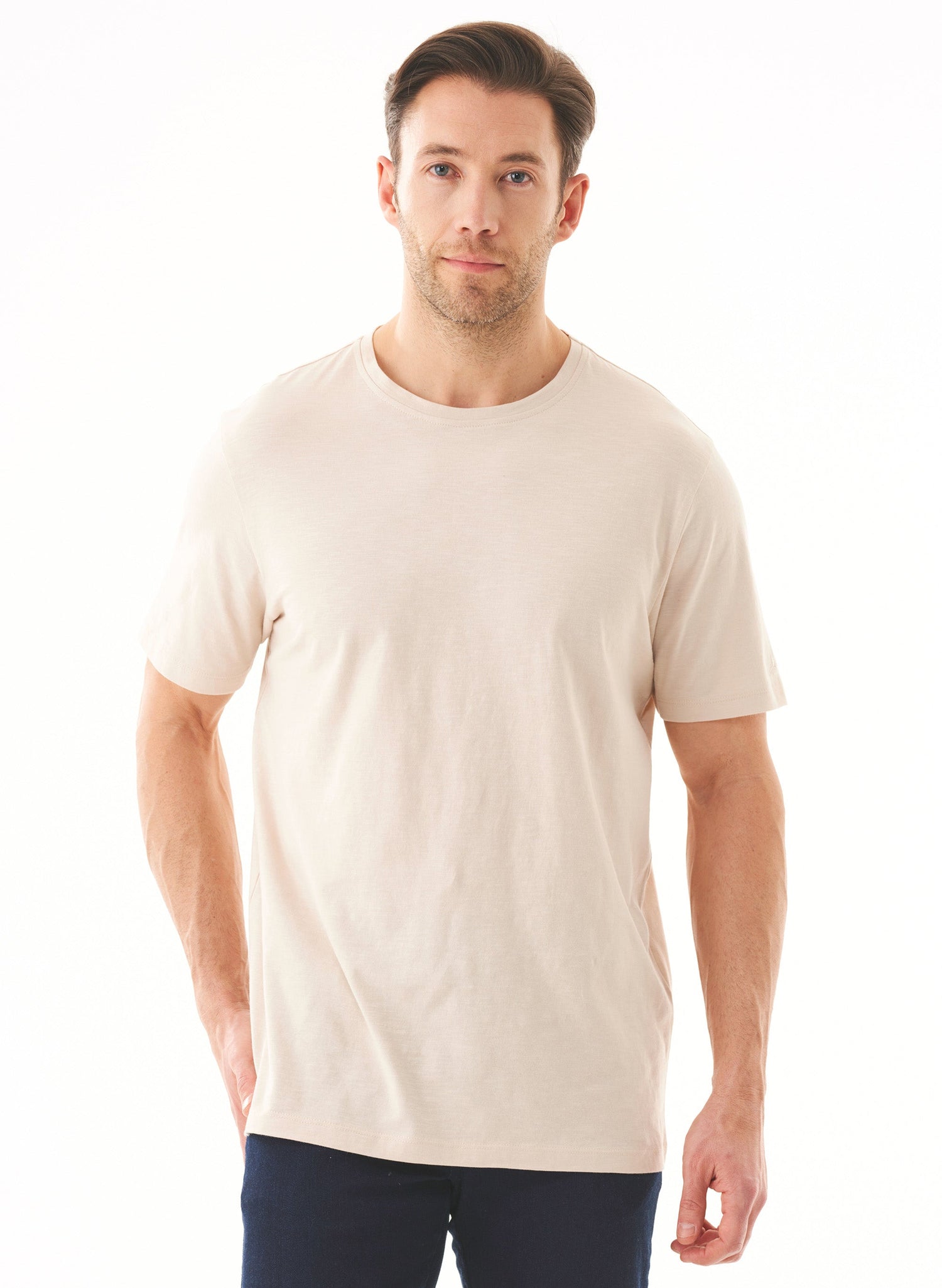 Heren Ronde hals T-shirt Stone