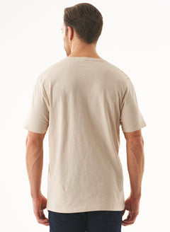 Men's Basic Round Neck T-Shirt Stone