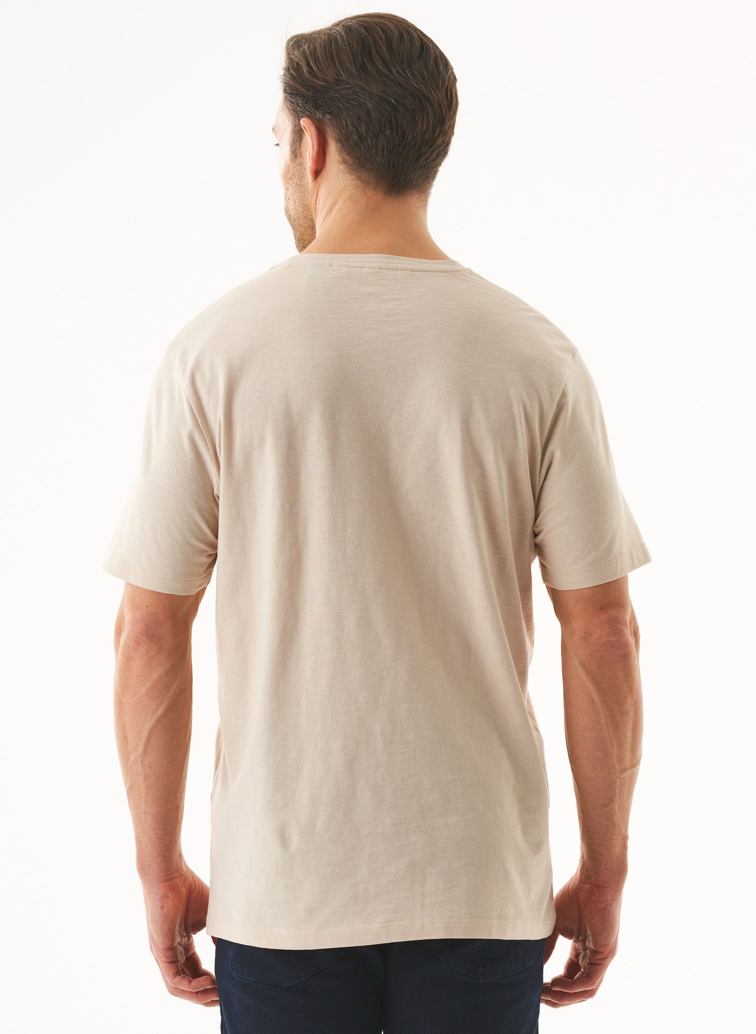Heren Ronde hals T-shirt Stone