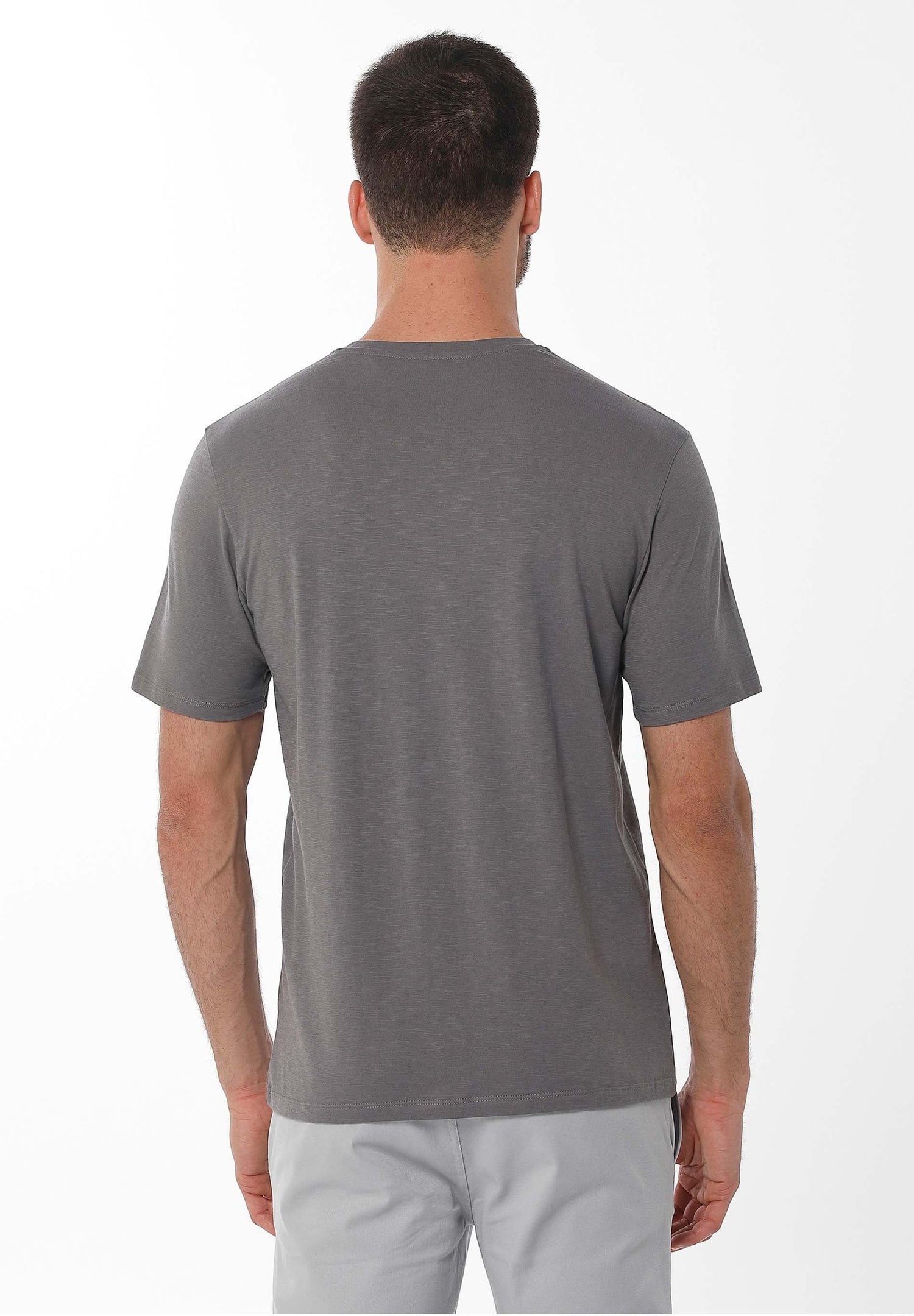 Heren V-hals T-shirt Shadow