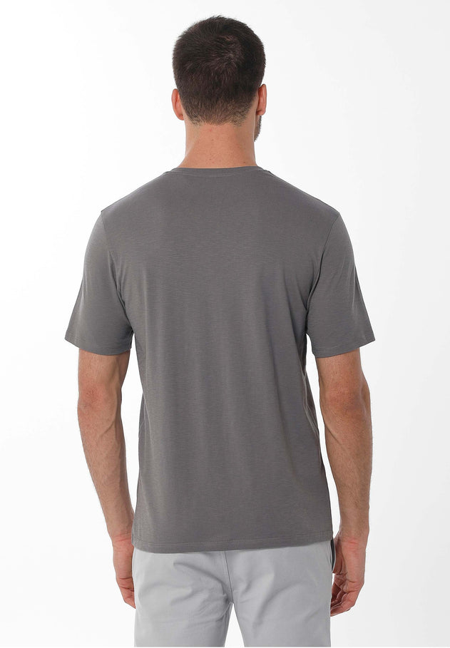 Heren V-hals T-shirt Shadow