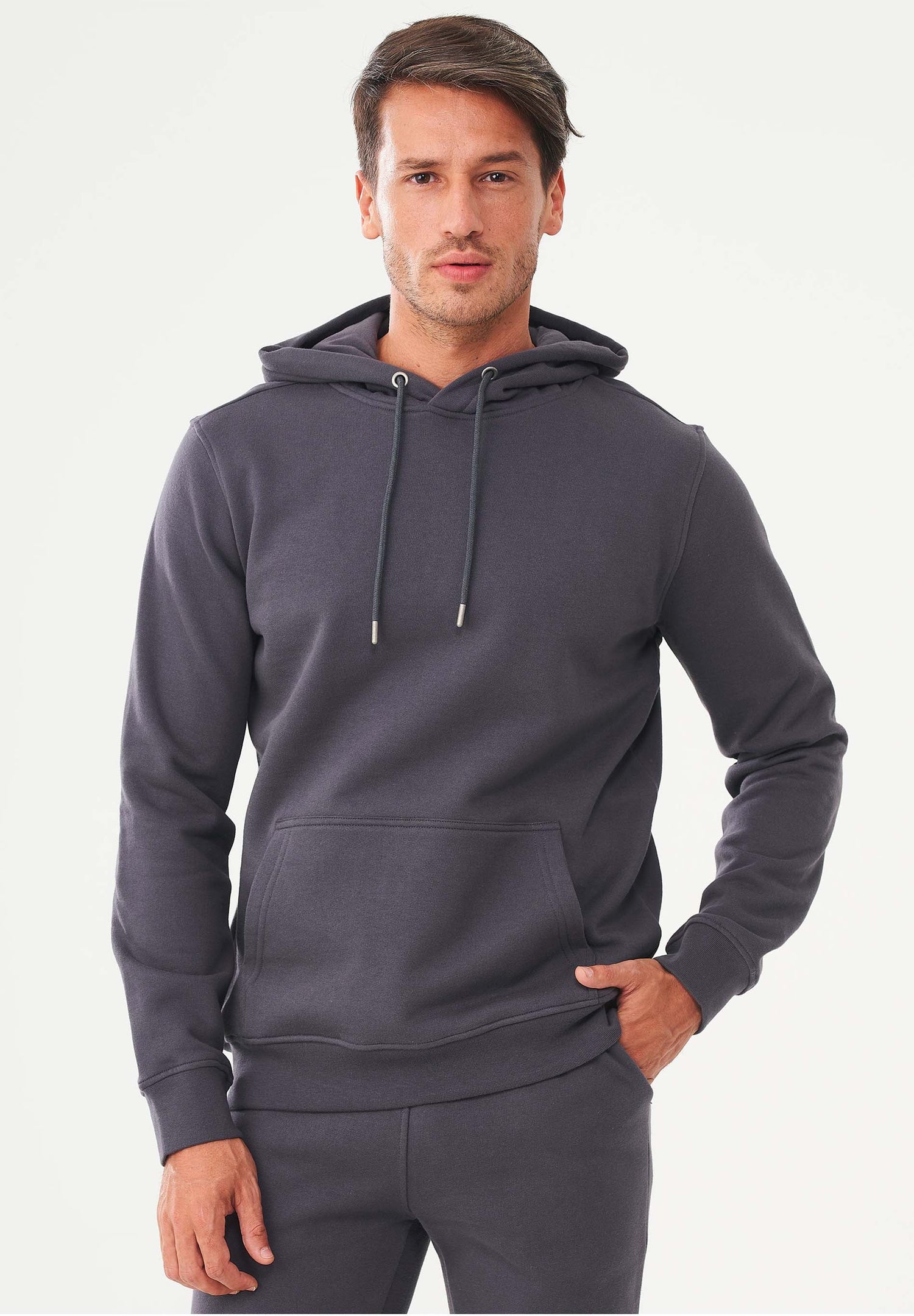 Heren Hoodie Asfalt