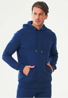 Heren Hoodie Marineblauw