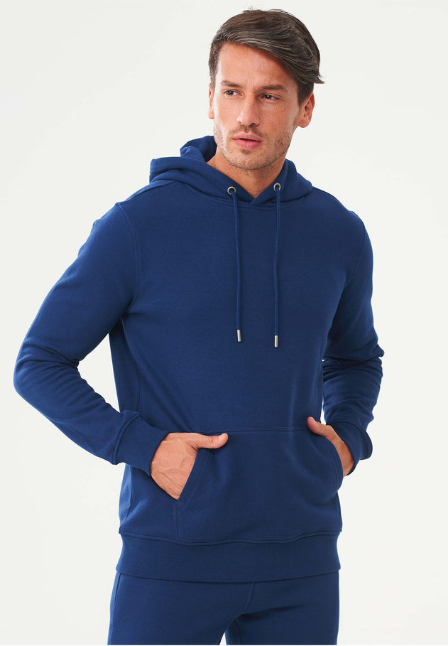 Heren Hoodie Marineblauw