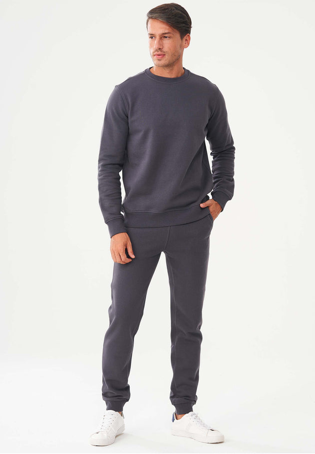 Heren Fleece Joggingbroek Asphalt