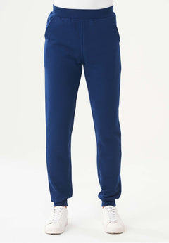 Heren Fleece Joggingbroek Marineblauw