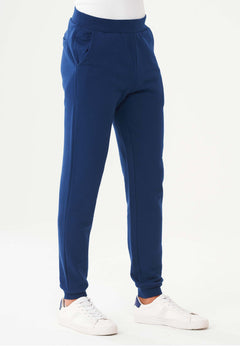 Heren Fleece Joggingbroek Marineblauw