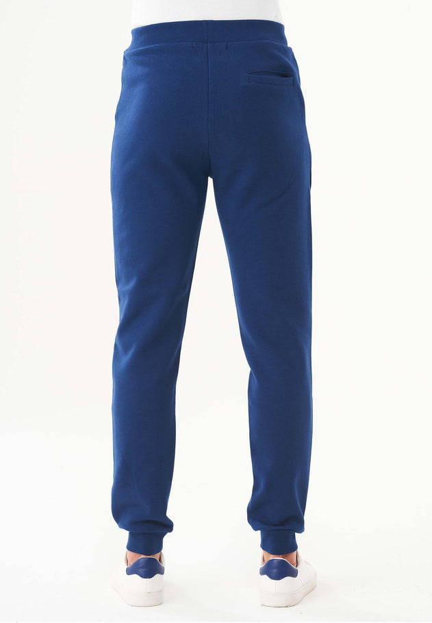 Heren Fleece Joggingbroek Marineblauw