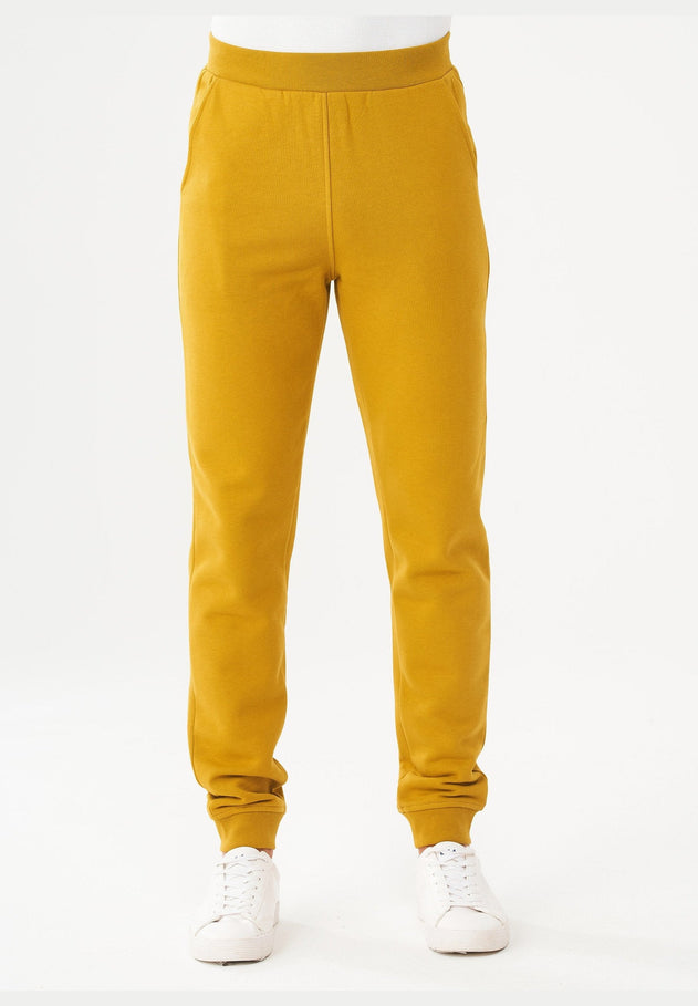 Heren Fleece Joggingbroek Tobacco