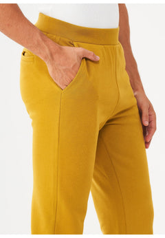 Heren Fleece Joggingbroek Tobacco