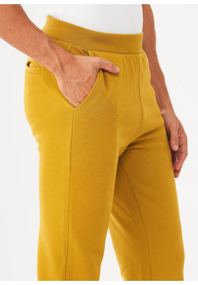 Heren Fleece Joggingbroek Tobacco