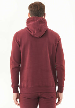 Heren Basic Soft Touch Hoodie Bordeaux