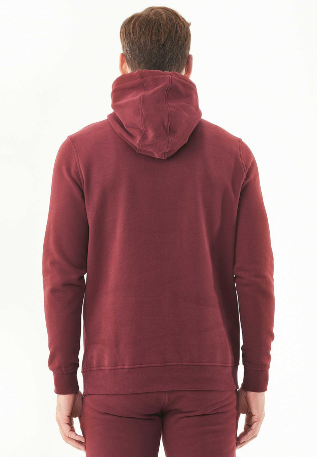 Heren Basic Soft Touch Hoodie Bordeaux