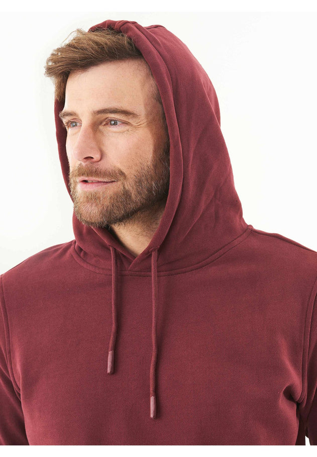 Heren Basic Soft Touch Hoodie Bordeaux