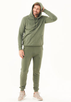 Heren Basic Soft Touch Hoodie Middenolijf