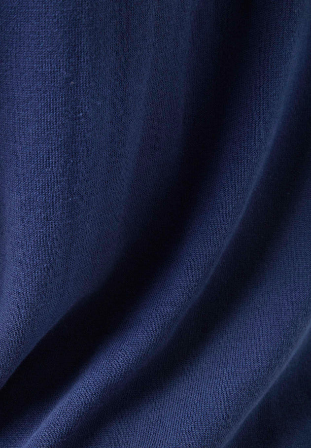Men's Round Neck Organic Cotton Sweater Navy