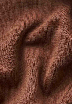 Men's Round Neck Organic Cotton Sweater Radical Brown