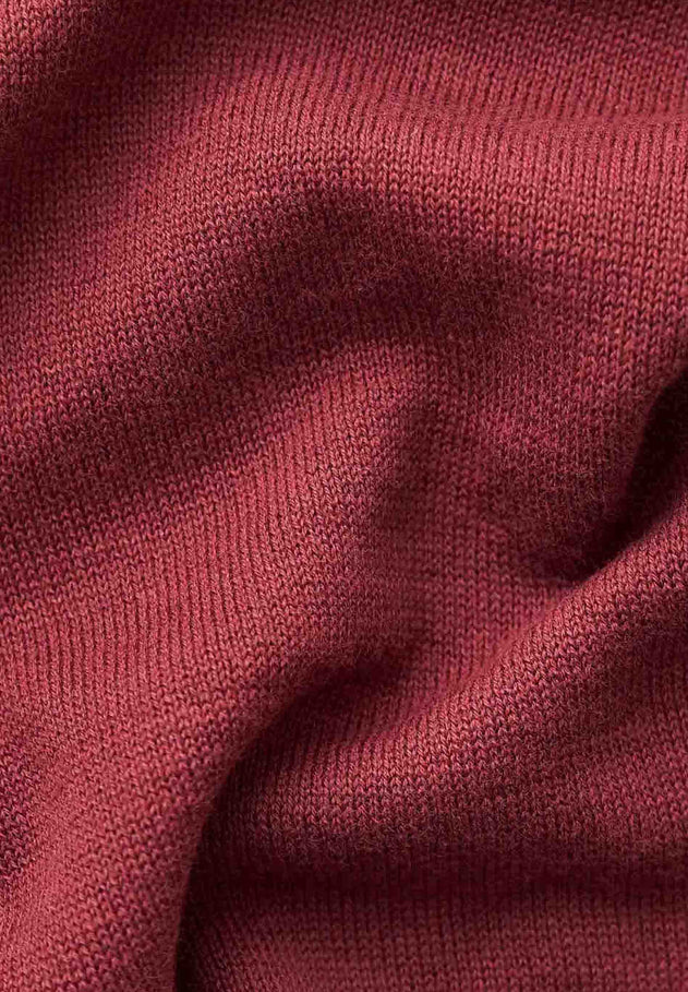 Men's Organic Cotton Turtleneck Sweater Syrah Red