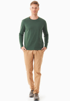 Men's Casual Long-Sleeved T-Shirt Dark Olive