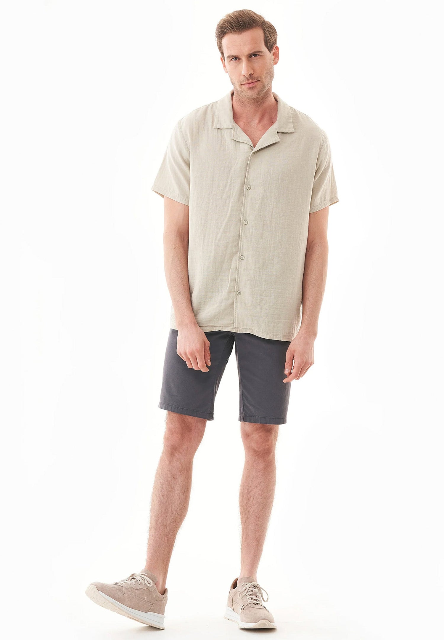 Heren Regular fit Short Asphalt