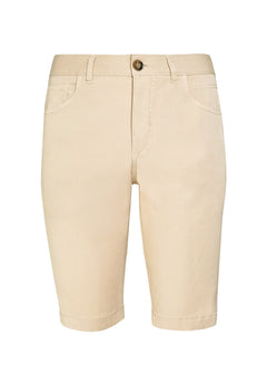 Heren Regular fit Biokatoen Short Beige