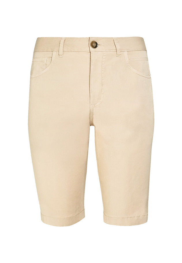 Heren Regular fit Biokatoen Short Beige