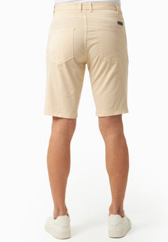 Heren Regular fit Biokatoen Short Beige