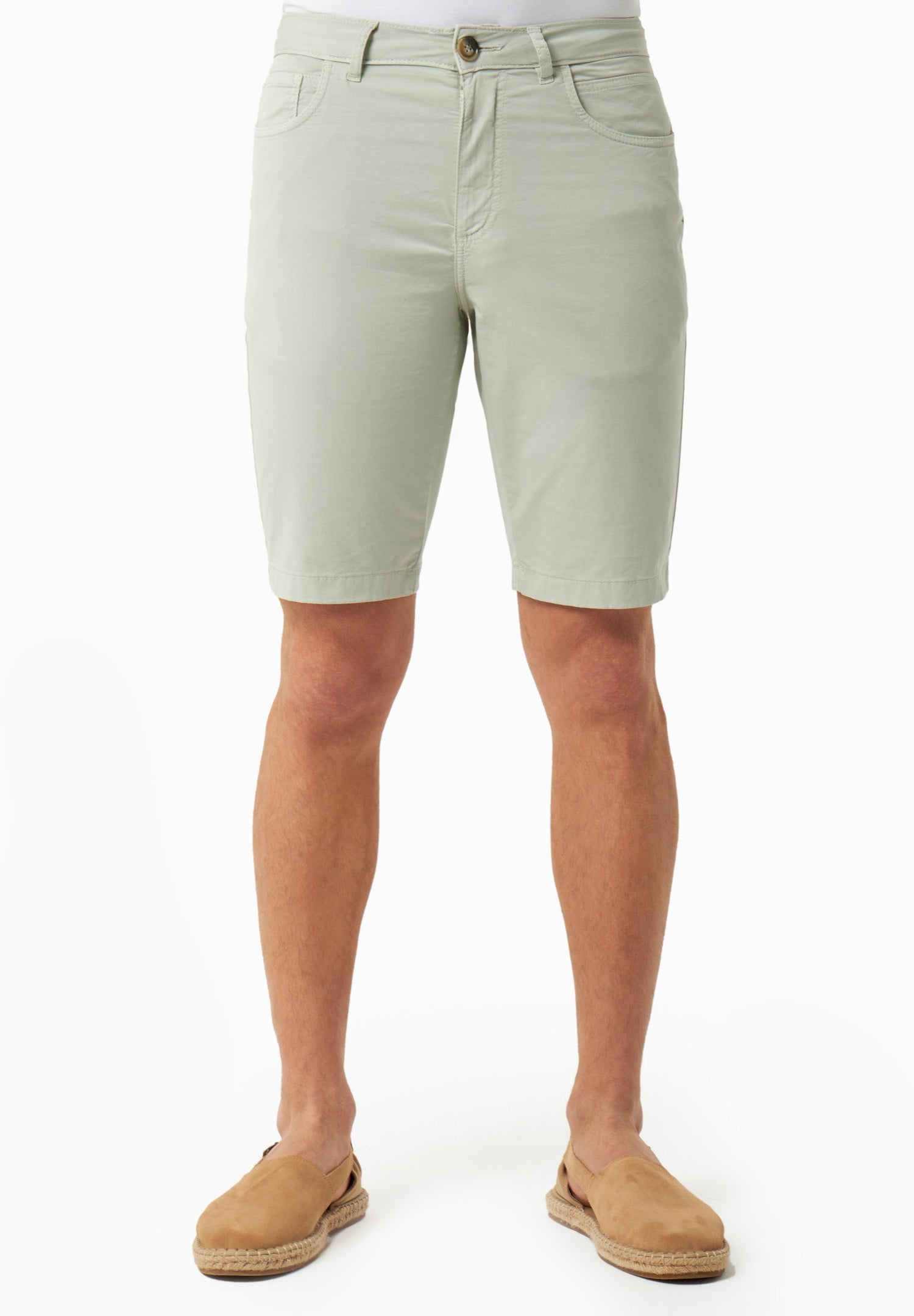 Heren Regular fit Short Green Moss